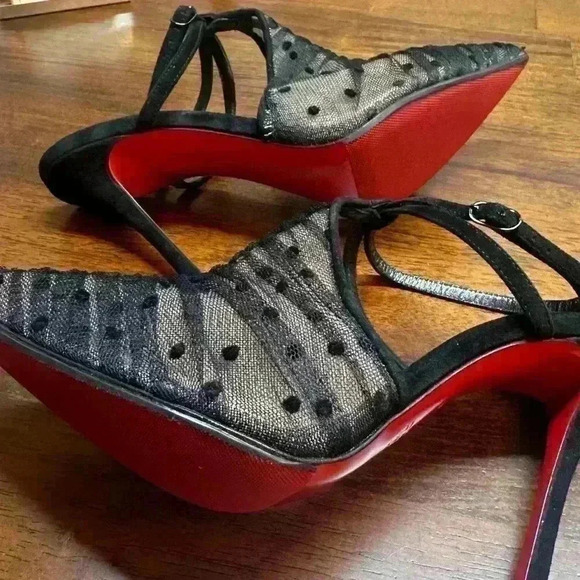 Authentic Acide lace 100mm Christian Louboutin 34.5 - Picture 3 of 9